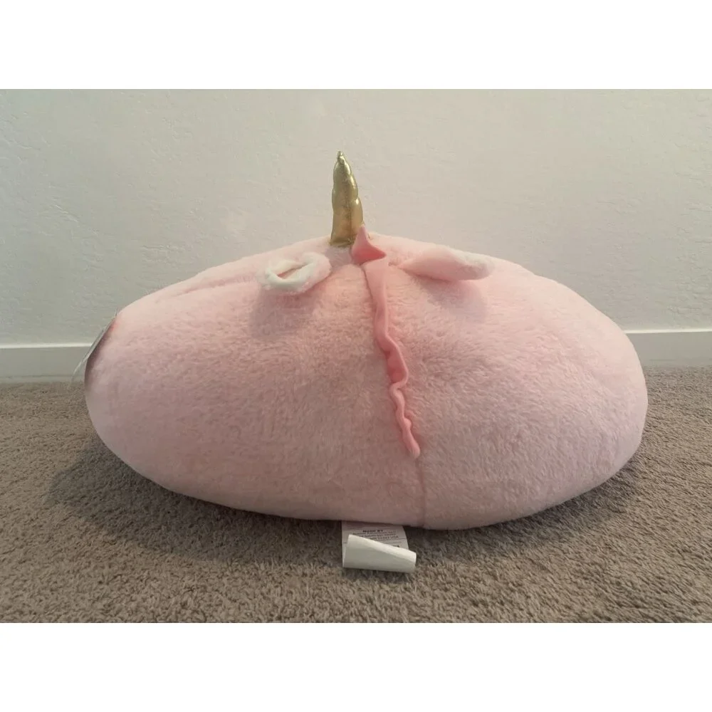 Your Zone Kids, Pink Soft Plush Unicorn Large Bean Bag Chair, Girls Kids 2.25 ft - Picture 9 of 11